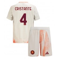 AS Roma Bryan Cristante #4 Bortadräkt Barn 2024-25 Kortärmad (+ Korta byxor)